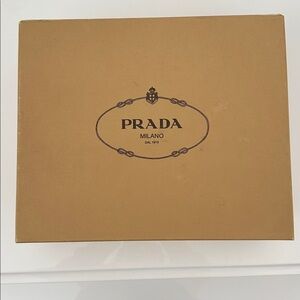 Prada Empty Shoe Box & Two Dust Bags